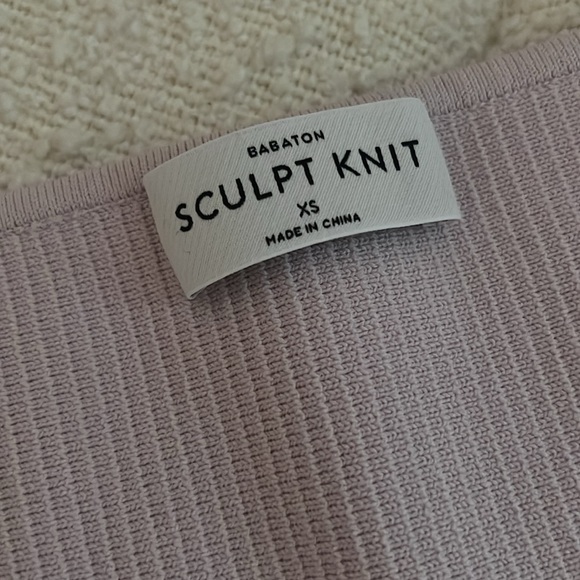 Aritzia sculpt knit top pink - Picture 3 of 4